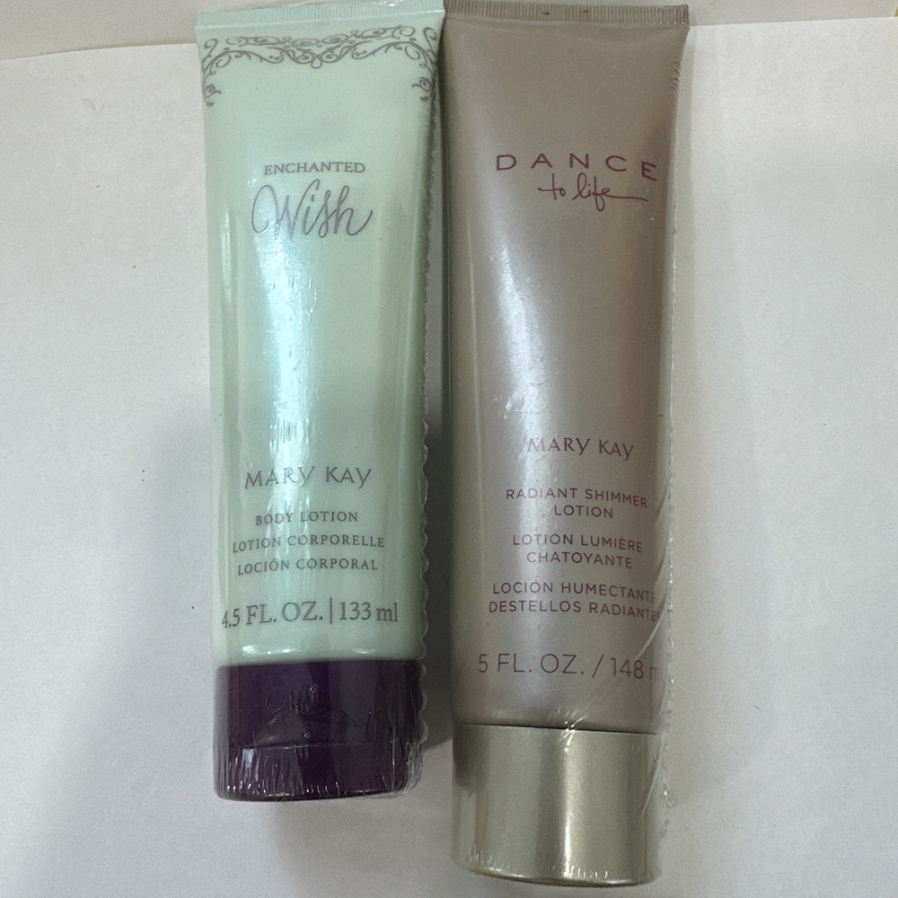 Mary Kay Lot of 2 Lotions Enchanted Wish and Radiand Shimmer Lotion SEALED